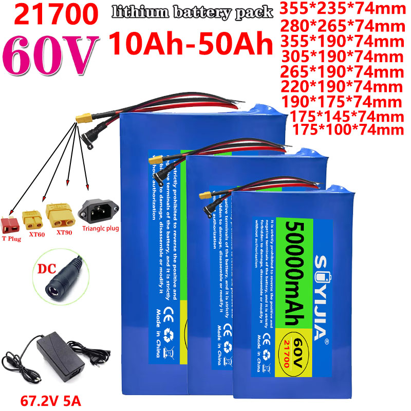 60V 30Ah 21700 Battery Pack - Batterie Li-ion 21700 60V 50Ah 40Ah