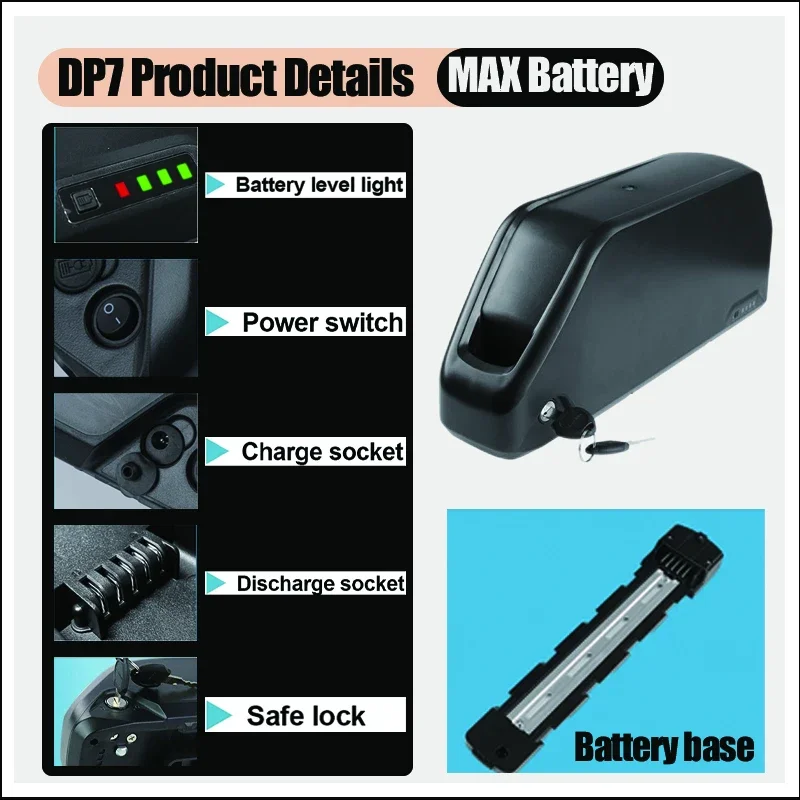 Vélo Électrique Dp7 48v 45ah C - 60V 30Ah 21700 Battery Pack avis et prix