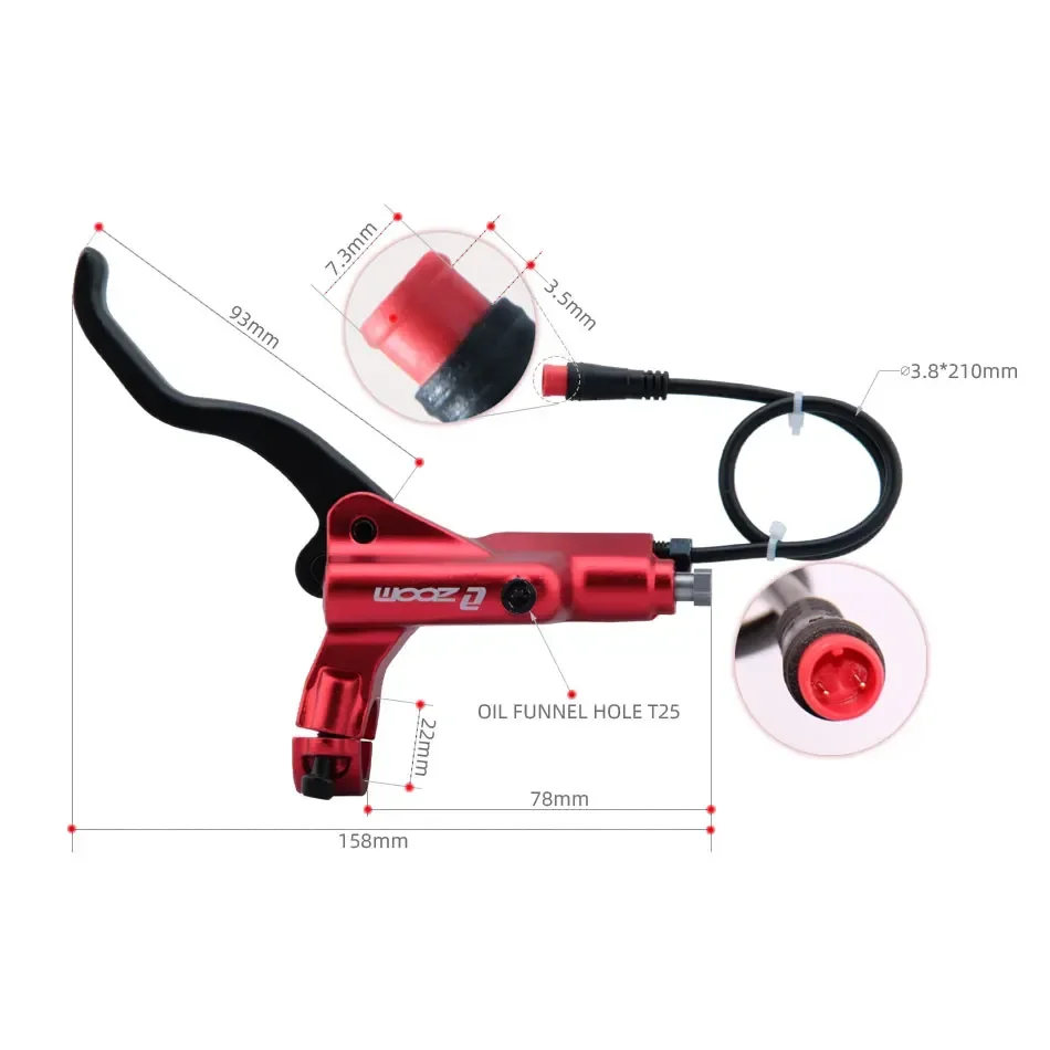 ZOOM HB-876E 4 pistons disque  - Zoom Hydraulic Brake 4 Piston E-Scooter avis et prix